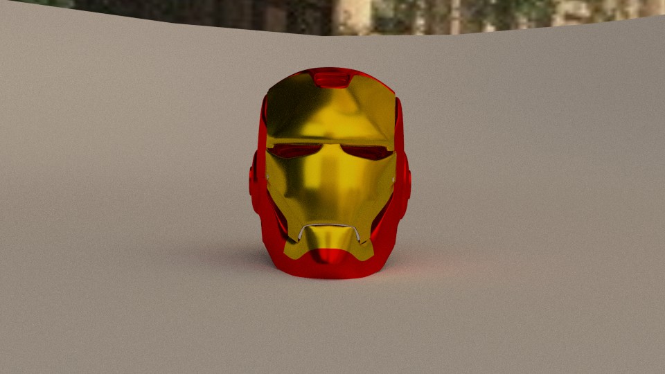 simpified iron man helmet preview image 1